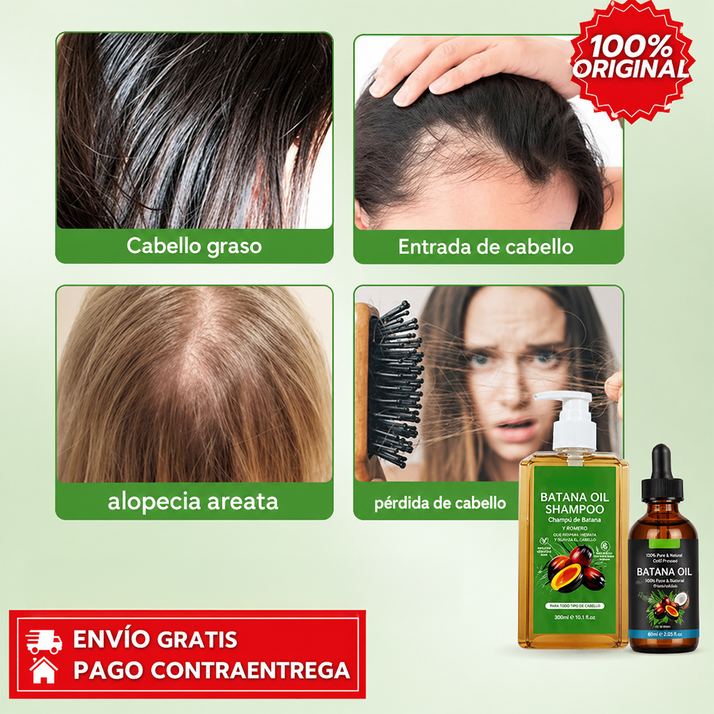 Kit Aceite de Batana + Shampoo con Guía de Cuidado Capilar